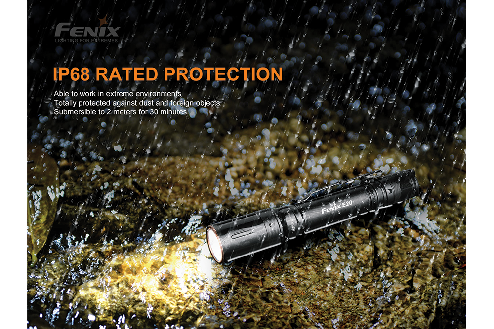 Fenix E20 V2.0 EDC Flashlight - 350 Lumens - Energize Trek