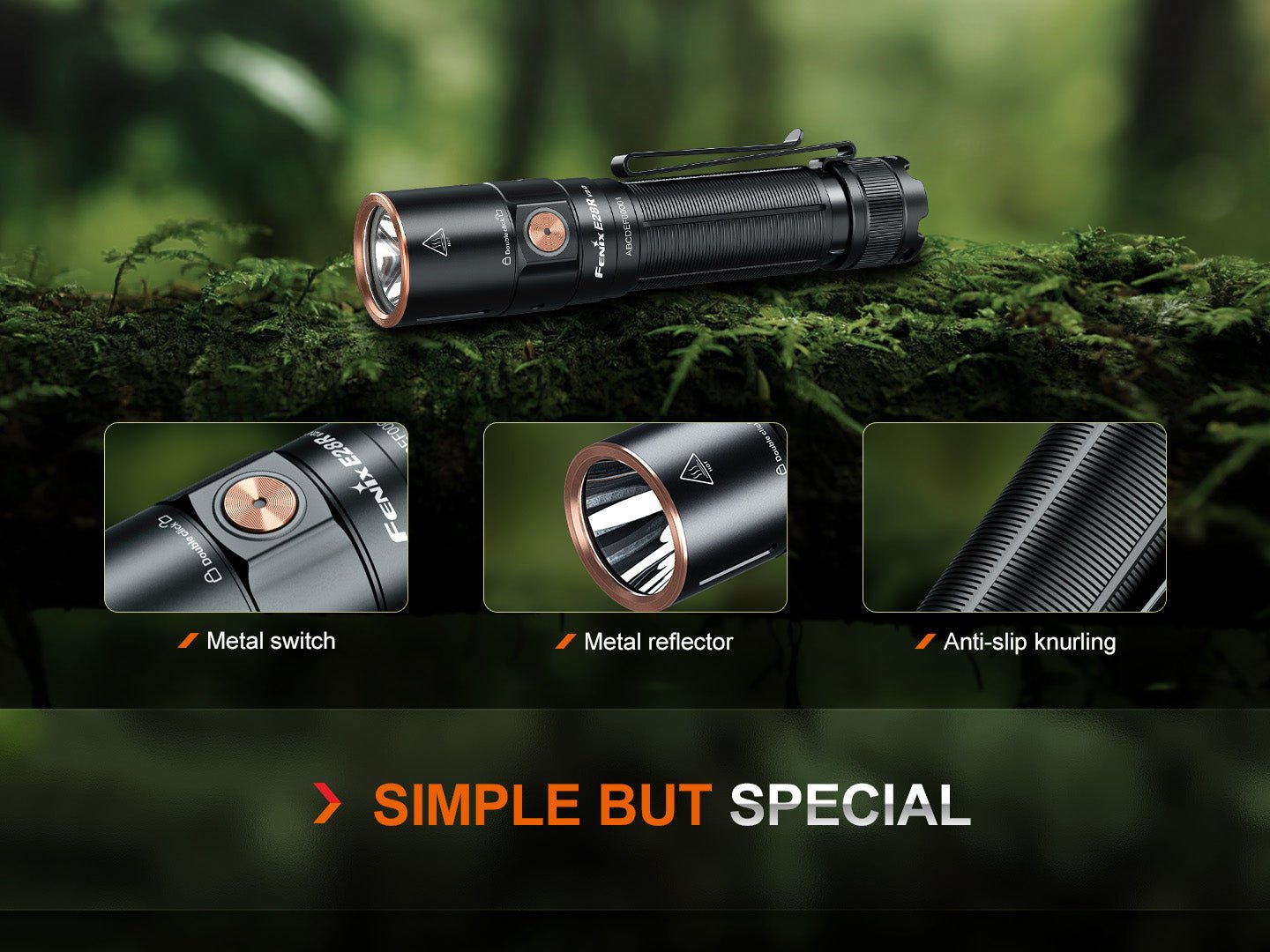 Fenix E28R V2 Rechargeable EDC Flashlight - Energize Trek