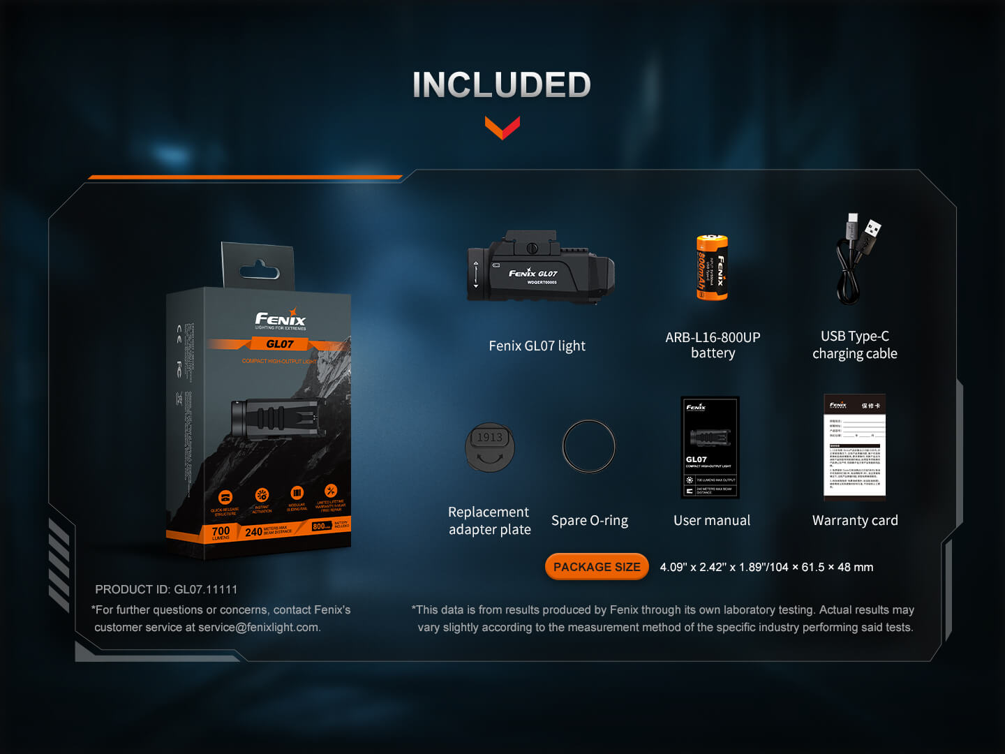 Fenix GL07 Quick Release Weapon Light - Energize Trek