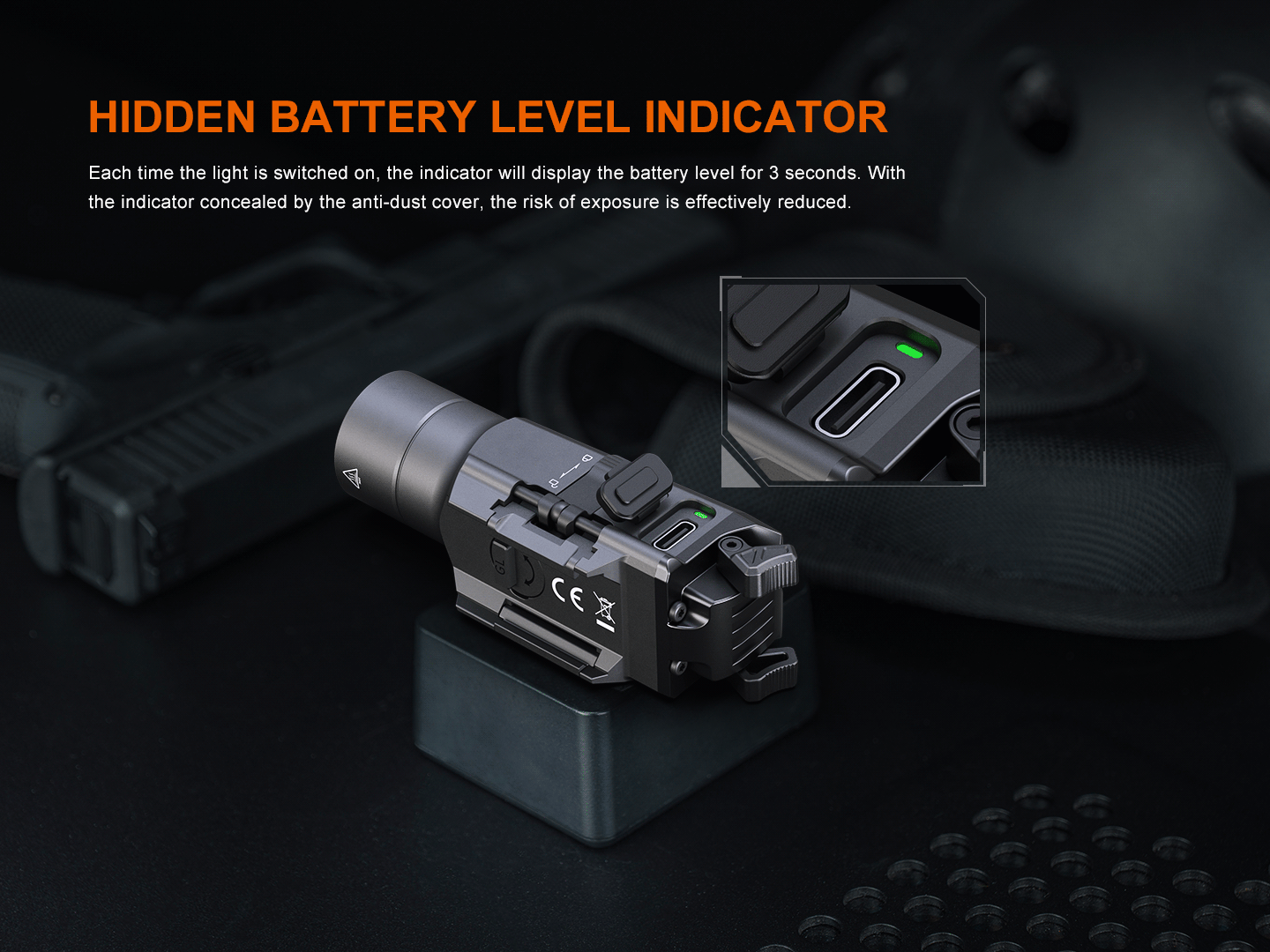 Fenix GL19R V2 Modular Switch Mounted Light - Energize Trek