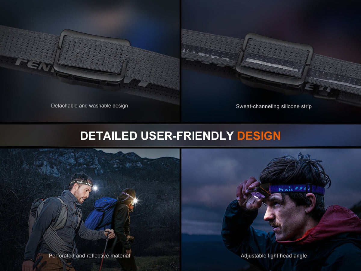 Fenix HL12R V2 Ultralight Outdoor Rechargeable Headlamp - Energize Trek