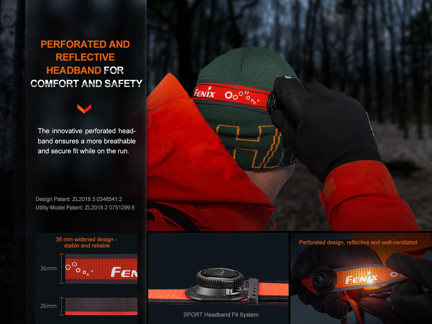 Fenix HL32R-T Trail Running LED Headlamp - 800 Lumens - Energize Trek