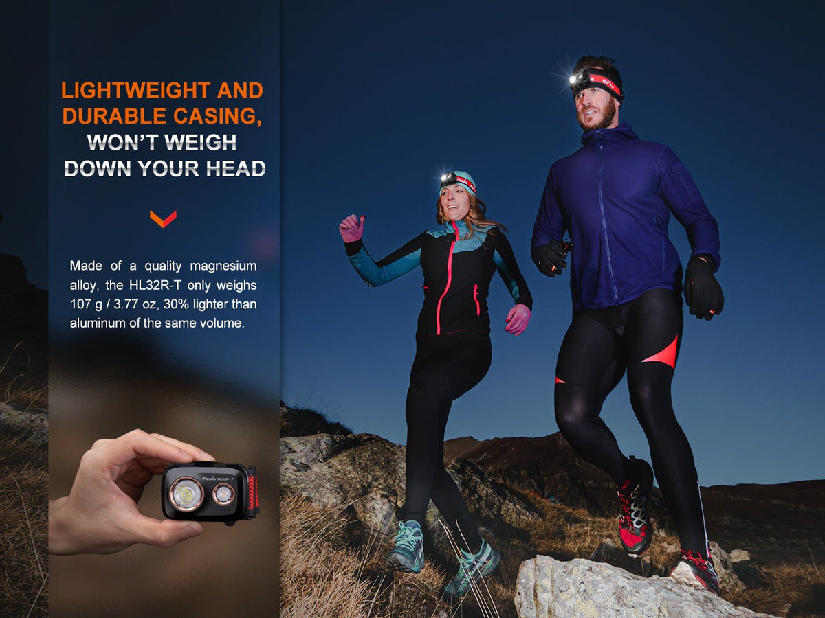 Fenix HL32R-T Trail Running LED Headlamp - 800 Lumens - Energize Trek