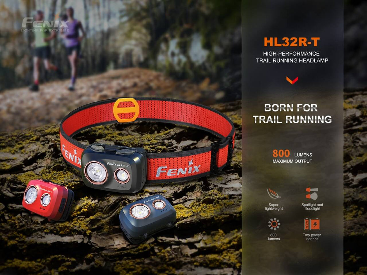 Fenix HL32R-T Trail Running LED Headlamp - 800 Lumens - Energize Trek