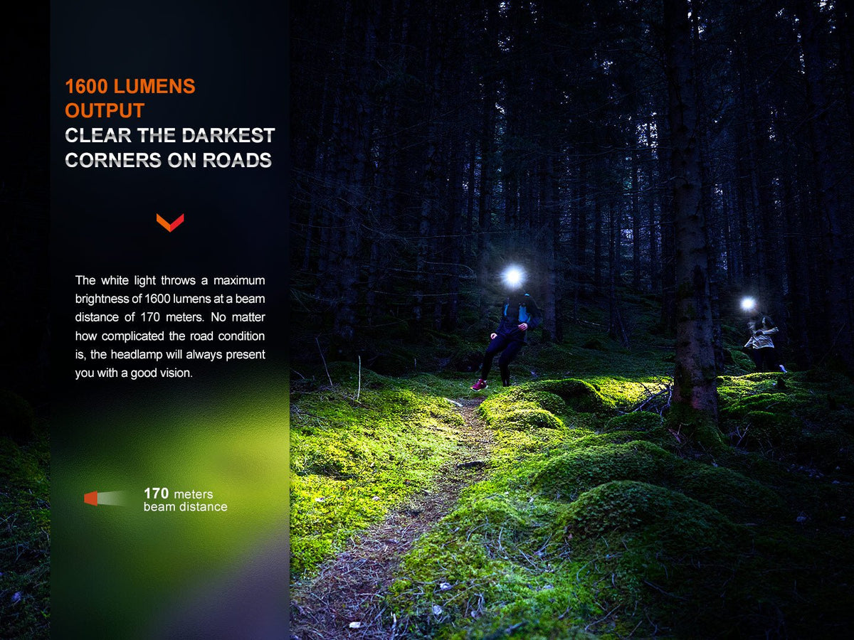 Fenix HM65R-T V2 Rechargeable Lightweight Trail Running Headlamp - Energize Trek