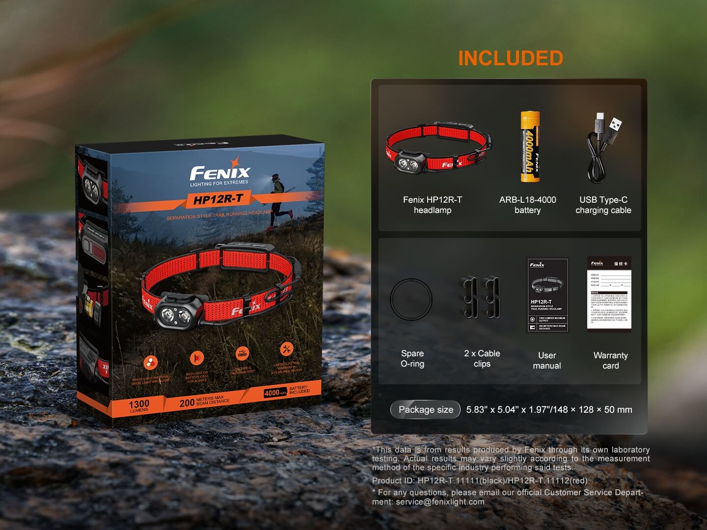 Fenix HP12R-T Balanced Trail Headlamp - Energize Trek