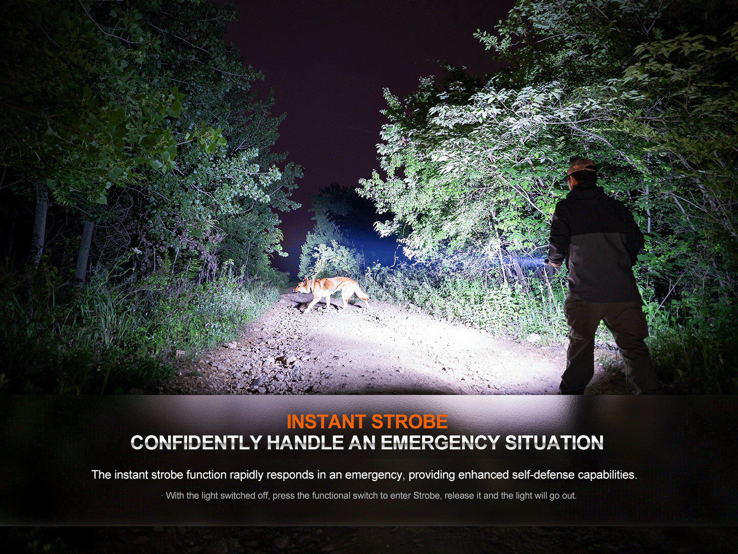 Fenix HT32 Hunting Flashlight with Red & Green Output - Energize Trek