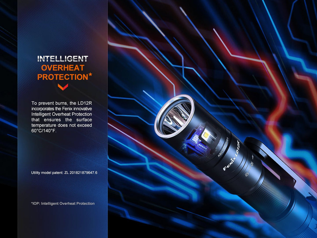 Fenix LD12R Dual Light Flashlight - 600 Lumens - Energize Trek