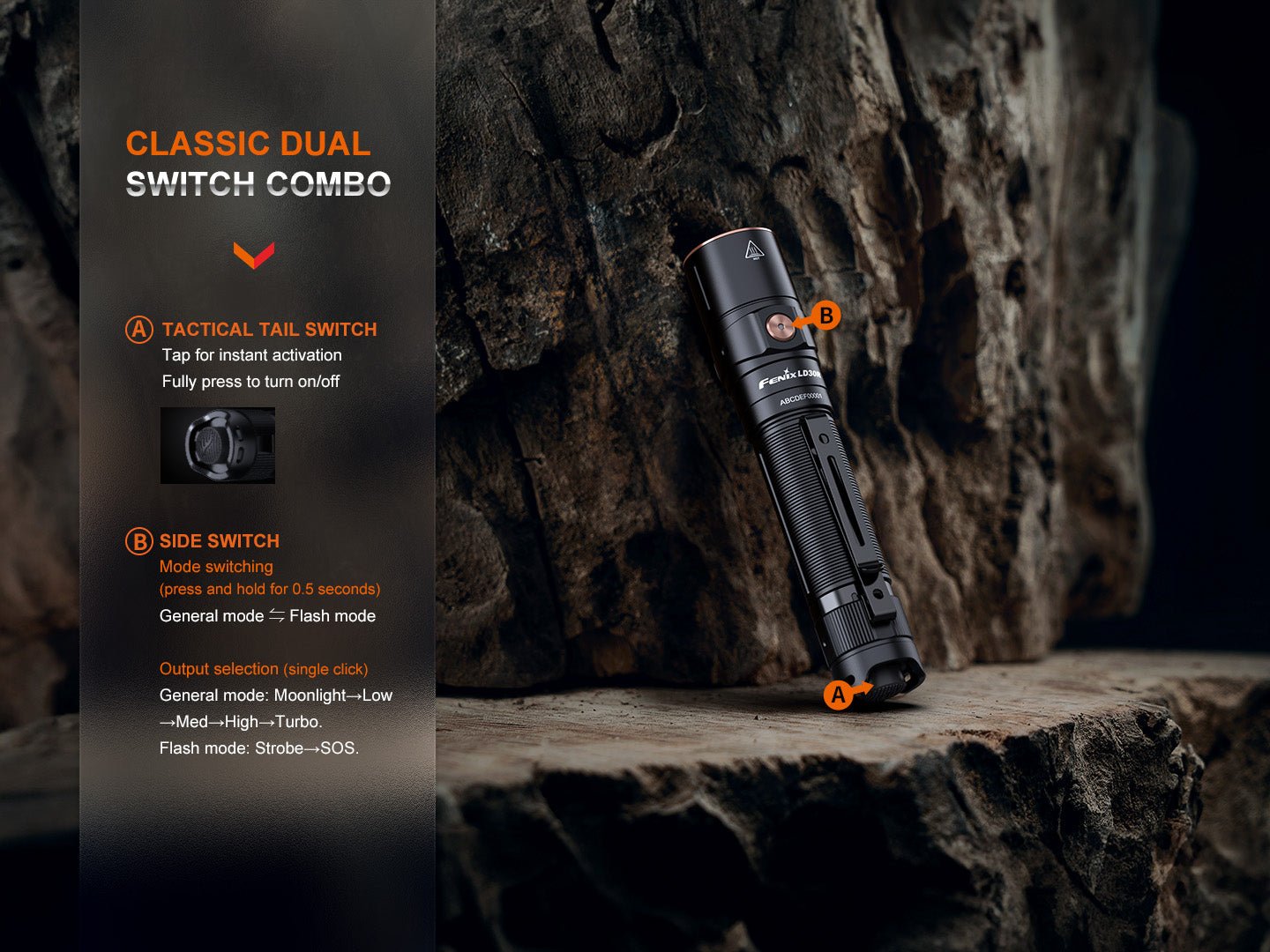 Fenix LD30R High-Performance Lightweight Flashlight - Energize Trek