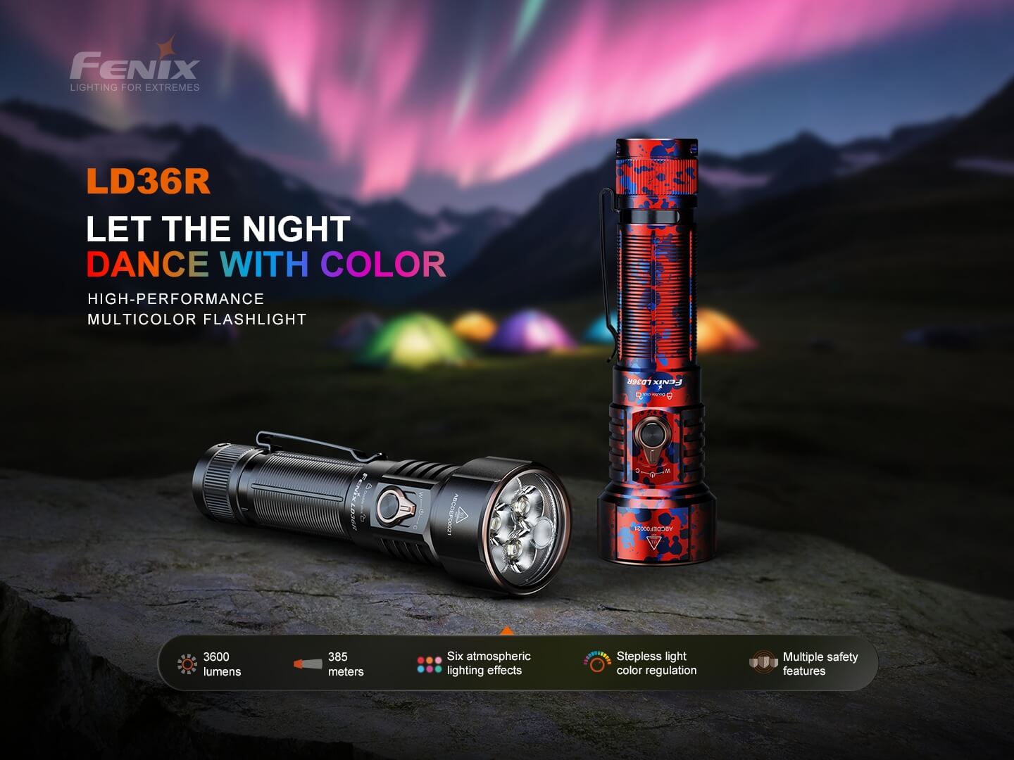 Fenix LD36R Multicolor Flashlight - Energize Trek