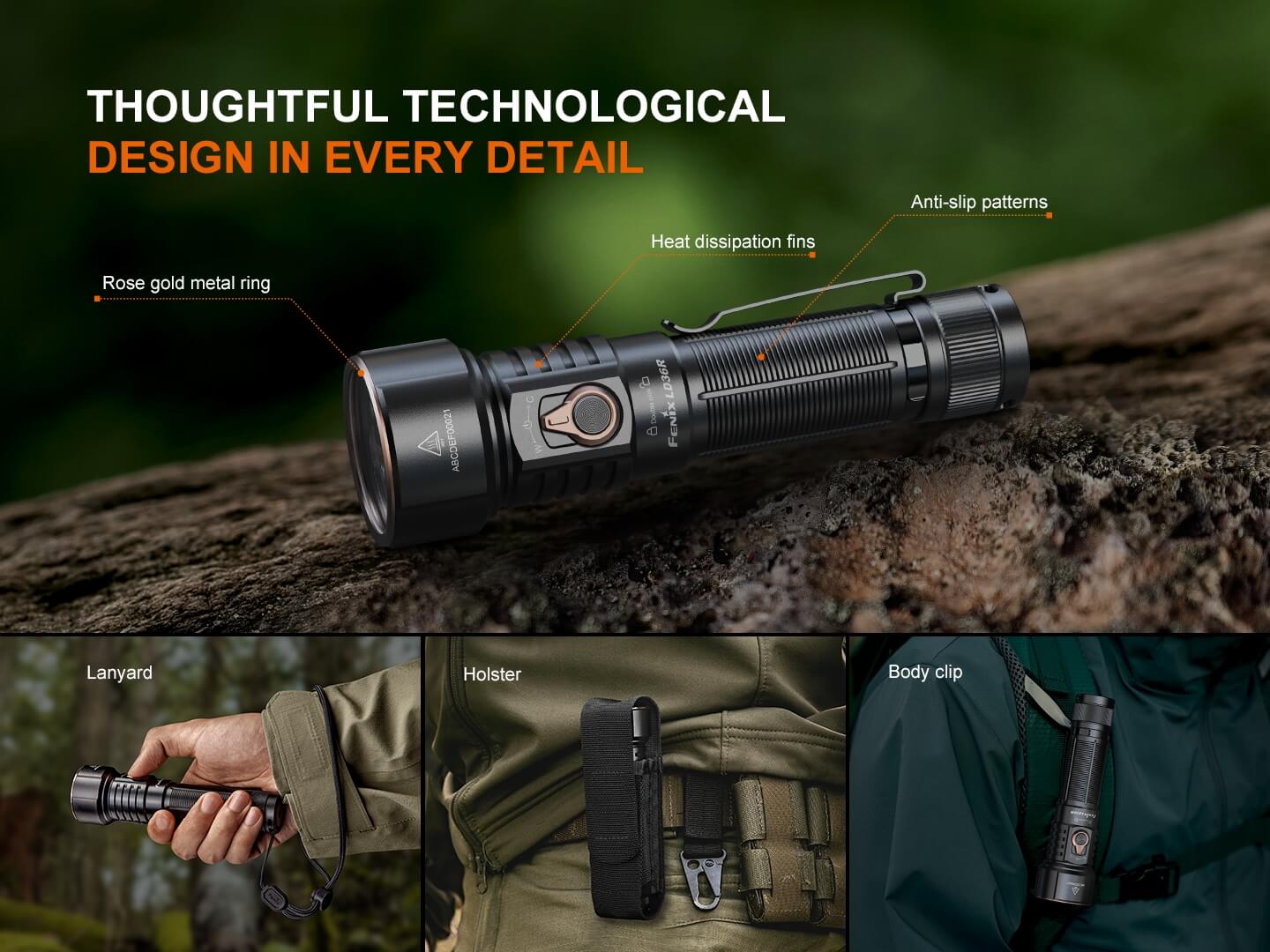 Fenix LD36R Multicolor Flashlight - Energize Trek
