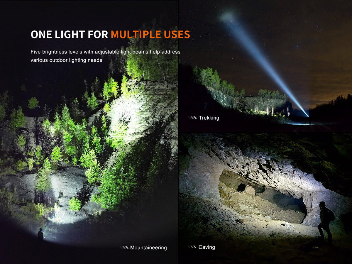 Fenix LD45R Digital Focus Rechargeable LED Flashlight - Energize Trek