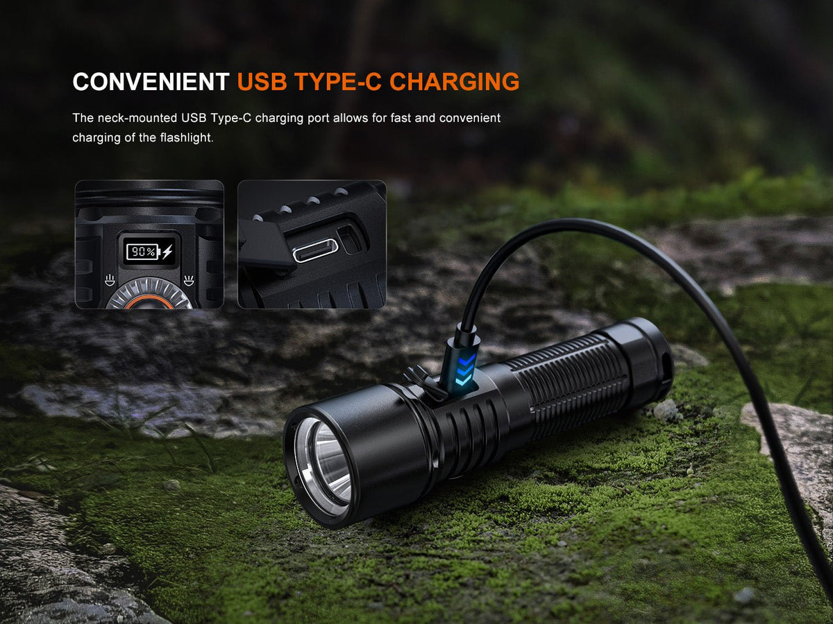 Fenix LD45R Digital Focus Rechargeable LED Flashlight - Energize Trek
