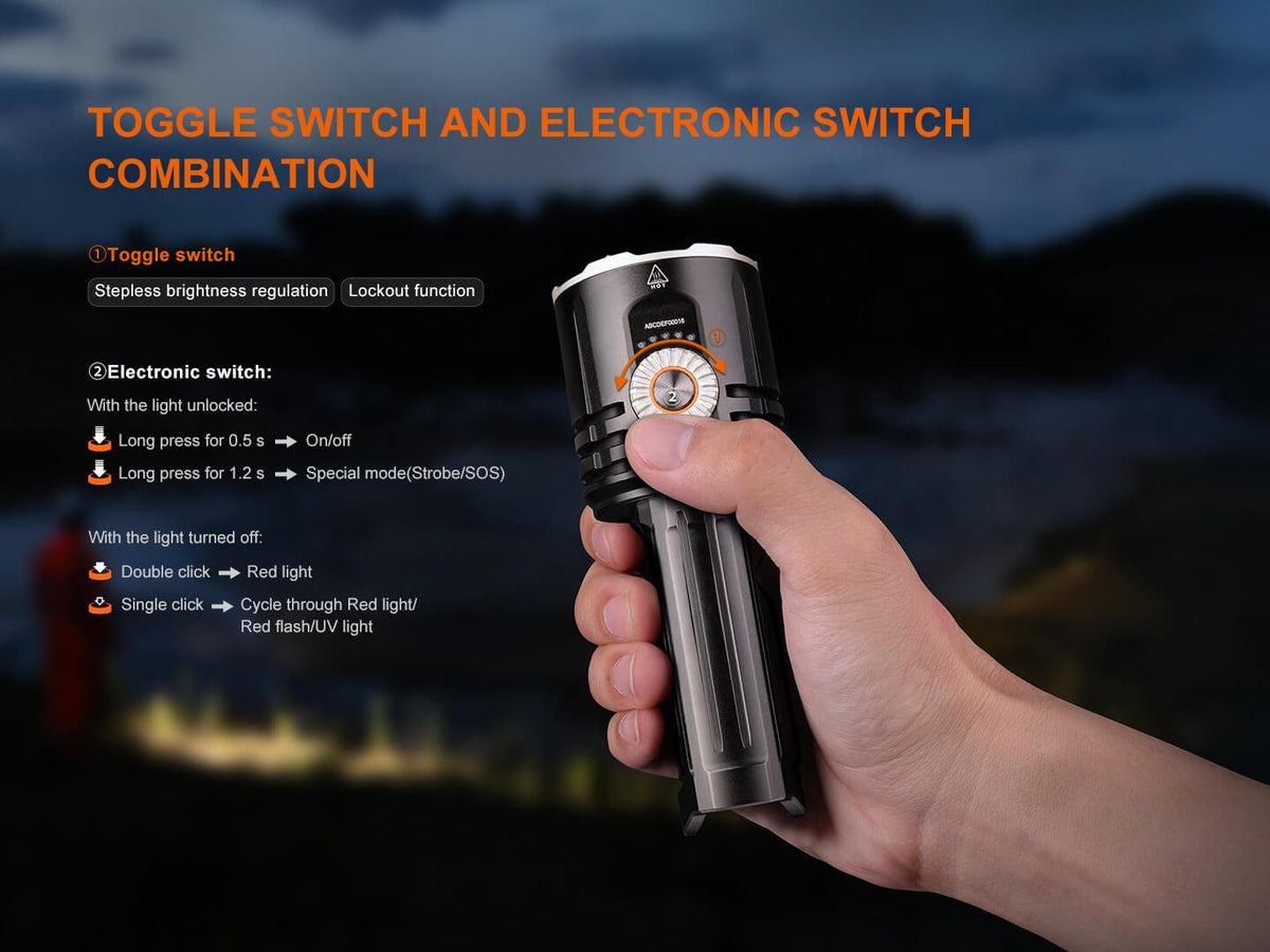 Fenix LR35R PRO Rechargeable Palm-Sized Searchlight - Energize Trek