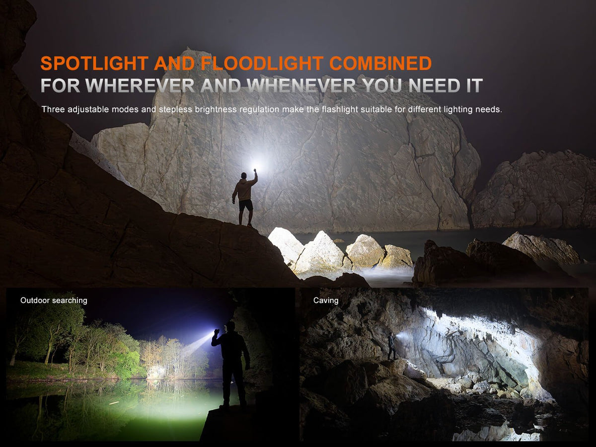 Fenix LR35R PRO Rechargeable Palm-Sized Searchlight - Energize Trek