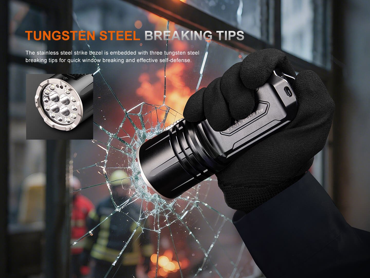 Fenix LR35R PRO Rechargeable Palm-Sized Searchlight - Energize Trek