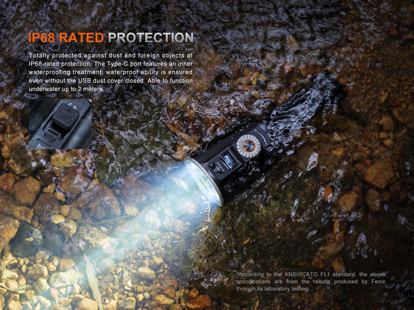 Fenix LR36R White Laser Searching Flashlight - Energize Trek