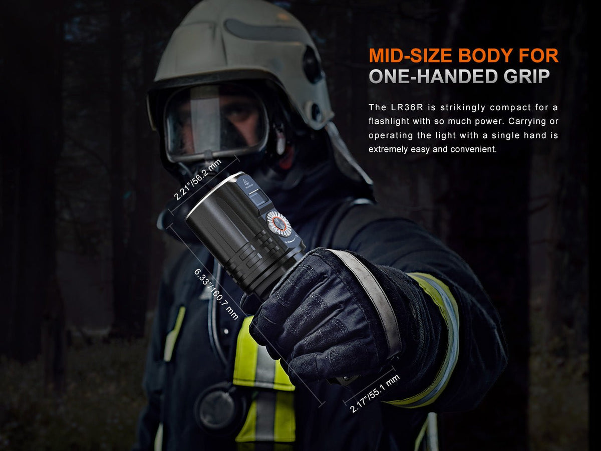 Fenix LR36R White Laser Searching Flashlight - Energize Trek