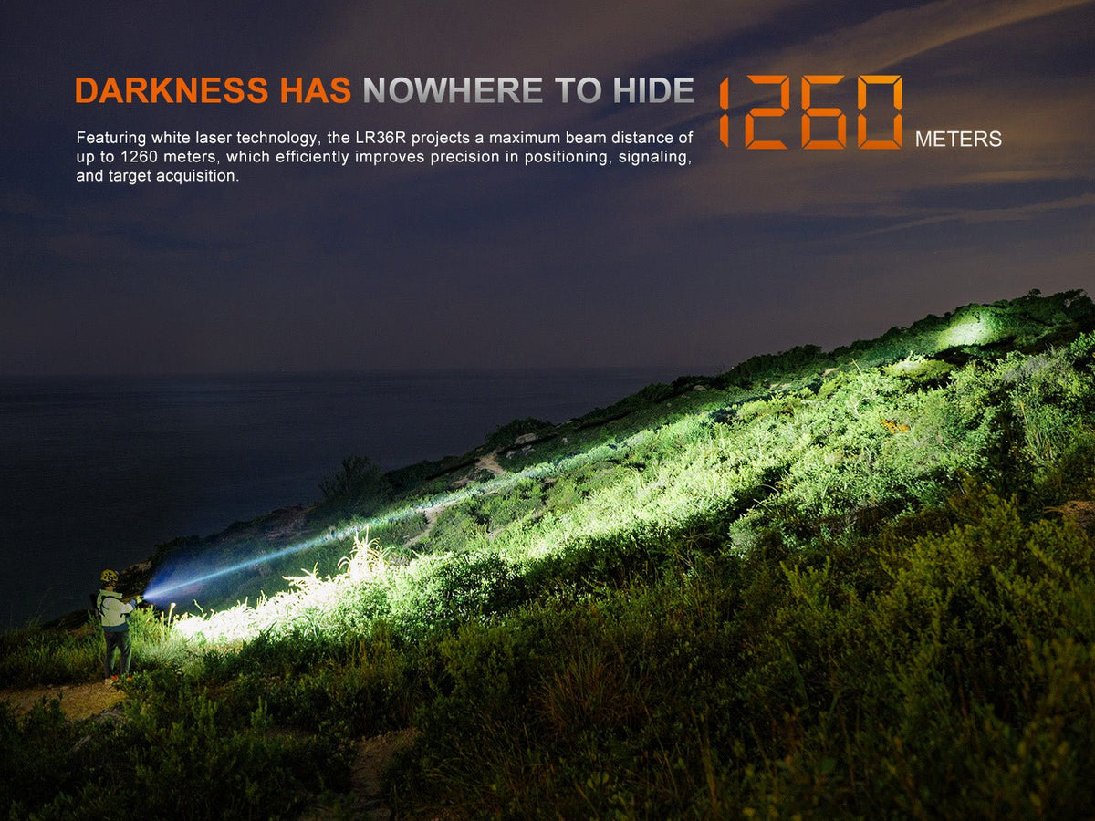Fenix LR36R White Laser Searching Flashlight - Energize Trek