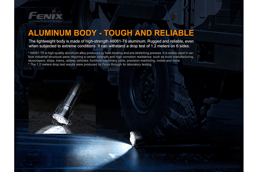 Fenix LR50R Multifunctional LED Search Light - 12000 Lumens - Energize Trek