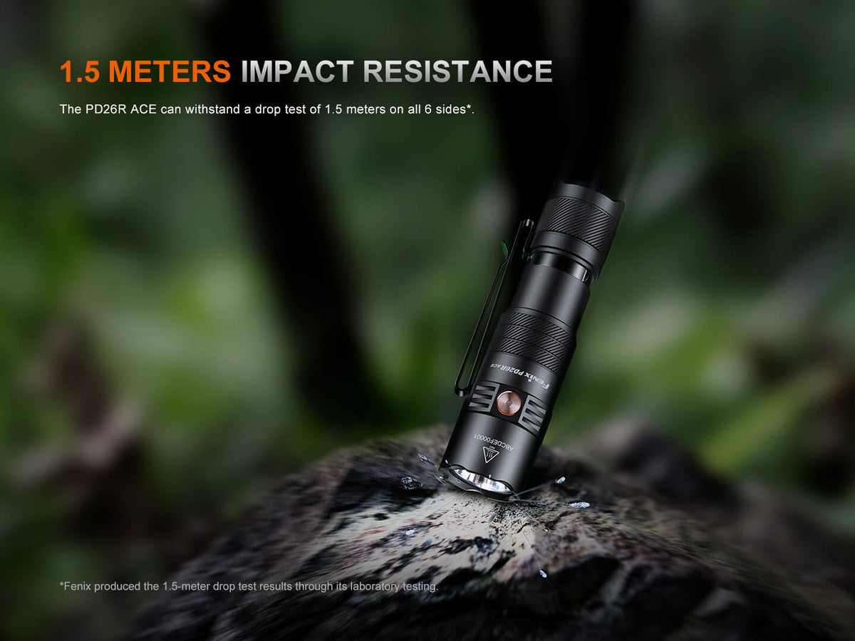 Fenix PD26R ACE Multi-Mode Compact Flashlight - Energize Trek