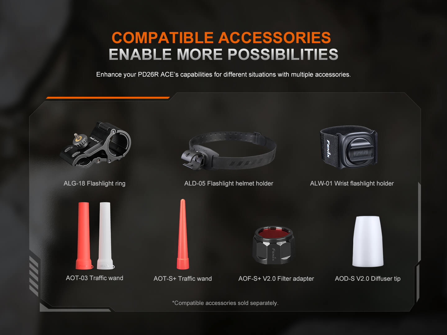 Fenix PD26R ACE Multi-Mode Compact Flashlight - Energize Trek