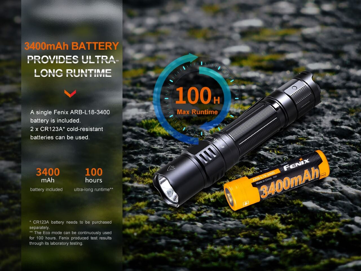Fenix PD35R Compact Rechargeable Tactical Flashlight - Energize Trek