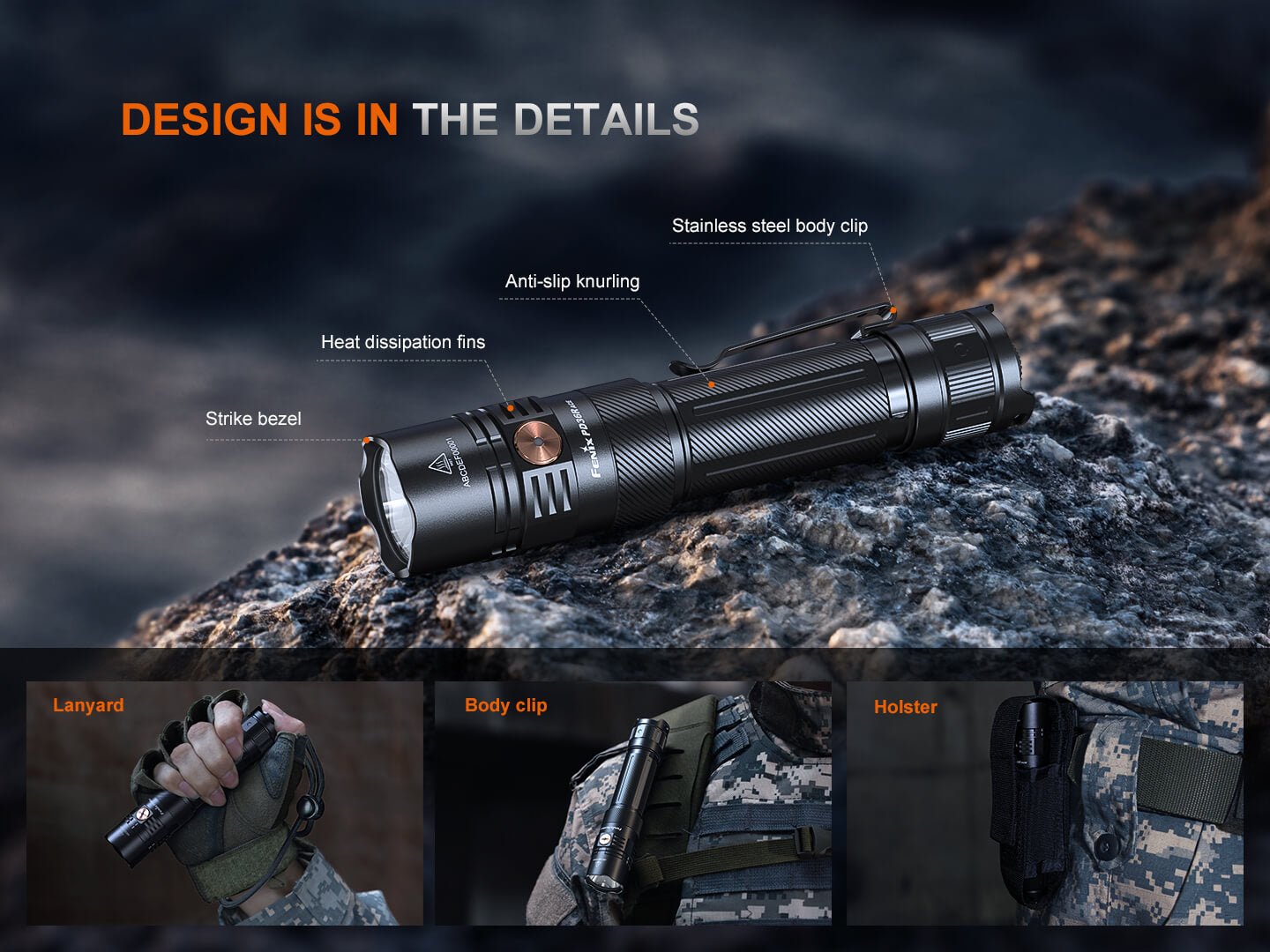 Fenix PD36R ACE Customizable Multi-Mode Flashlight - Energize Trek