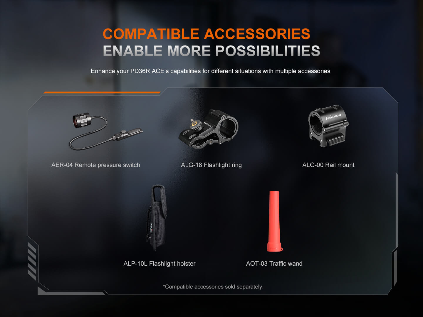 Fenix PD36R ACE Customizable Multi-Mode Flashlight - Energize Trek