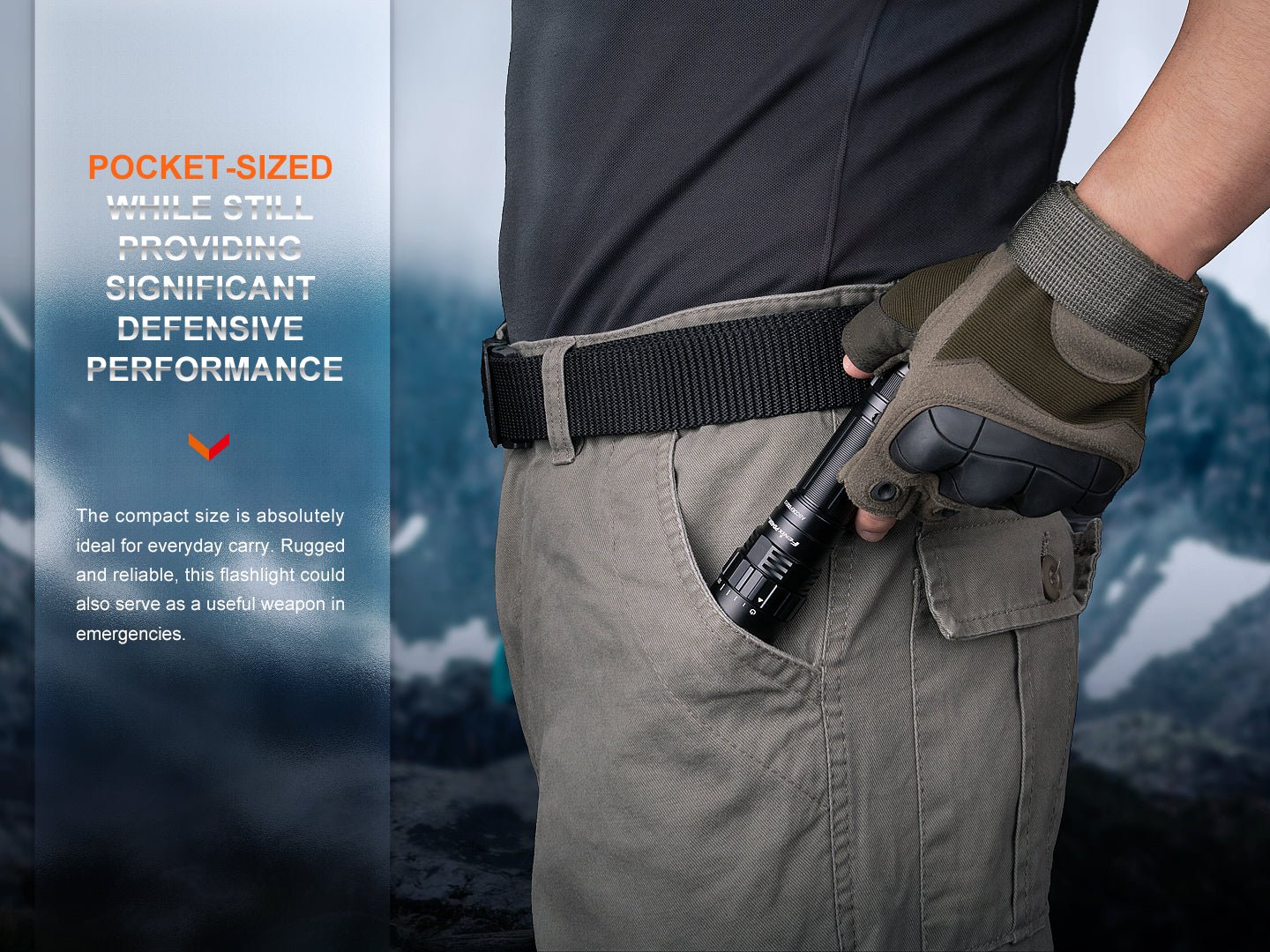 Fenix PD40R V3 Rechargeable Flashlight - Energize Trek