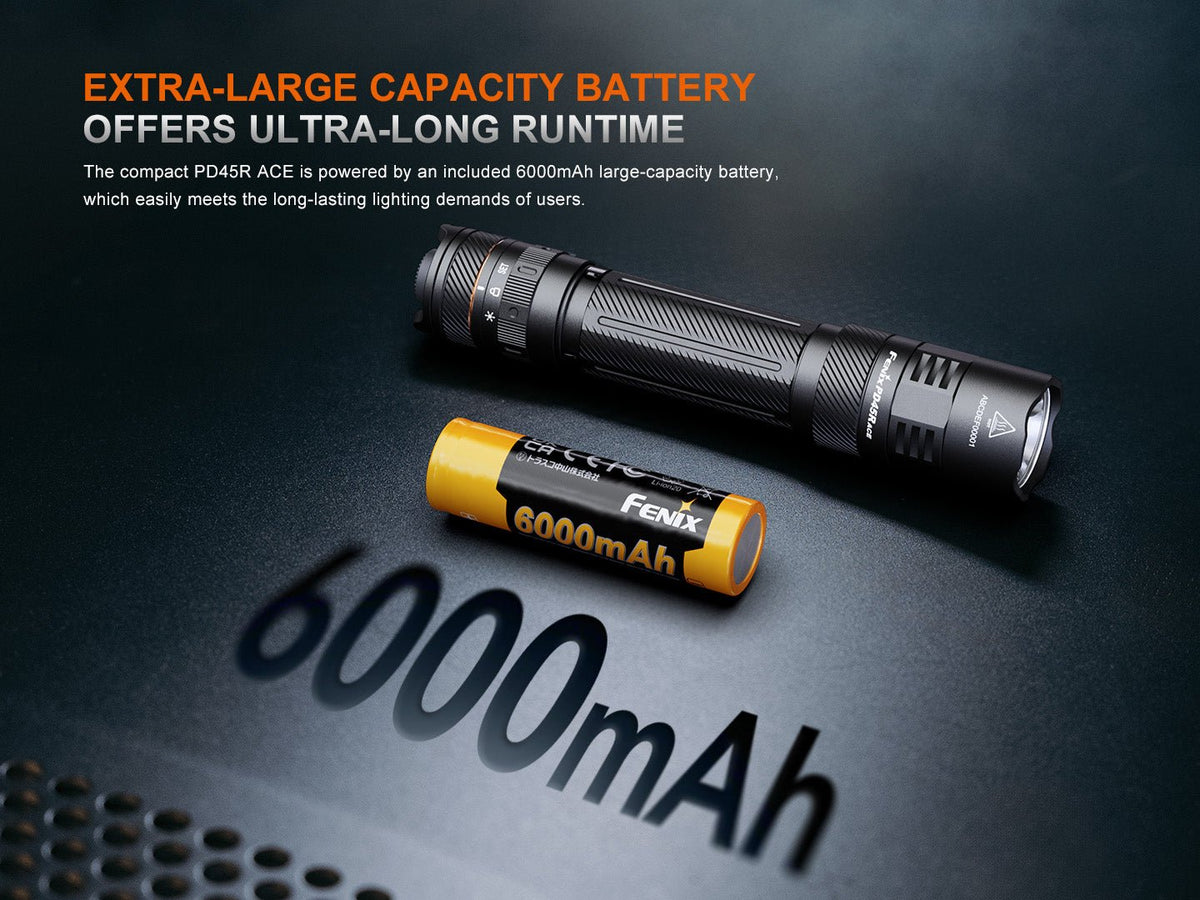Fenix PD45R ACE Multi-Mode Tactical Flashlight - Energize Trek