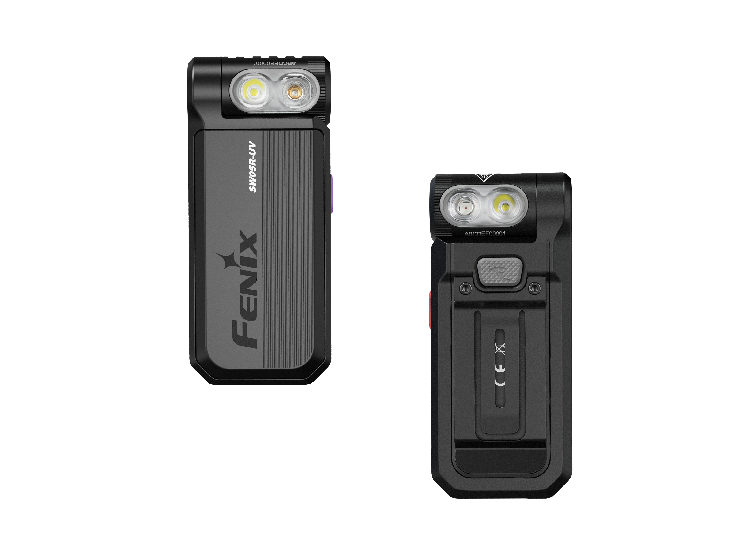 Fenix SW05R Multipurpose Clip-On Light with Red or UV Output - Energize Trek