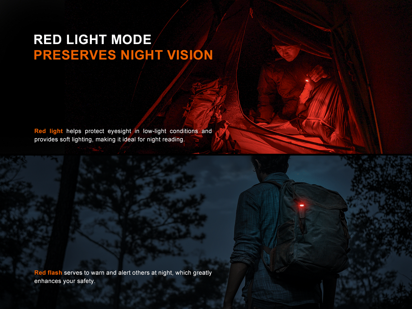Fenix SW05R Multipurpose Clip-On Light with Red or UV Output - Energize Trek
