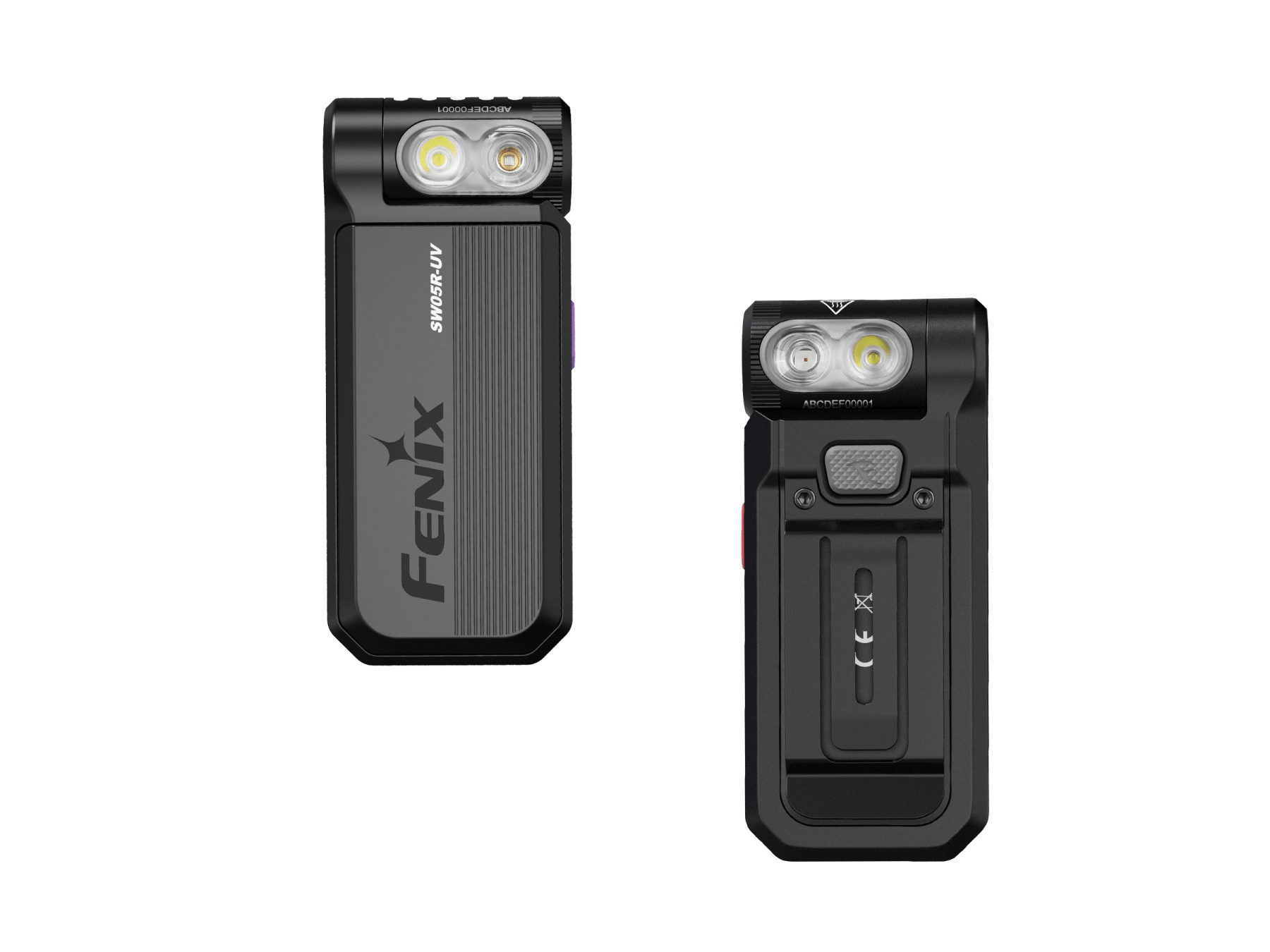 Fenix SW05R Multipurpose Clip-On Light with Red or UV Output - Energize Trek