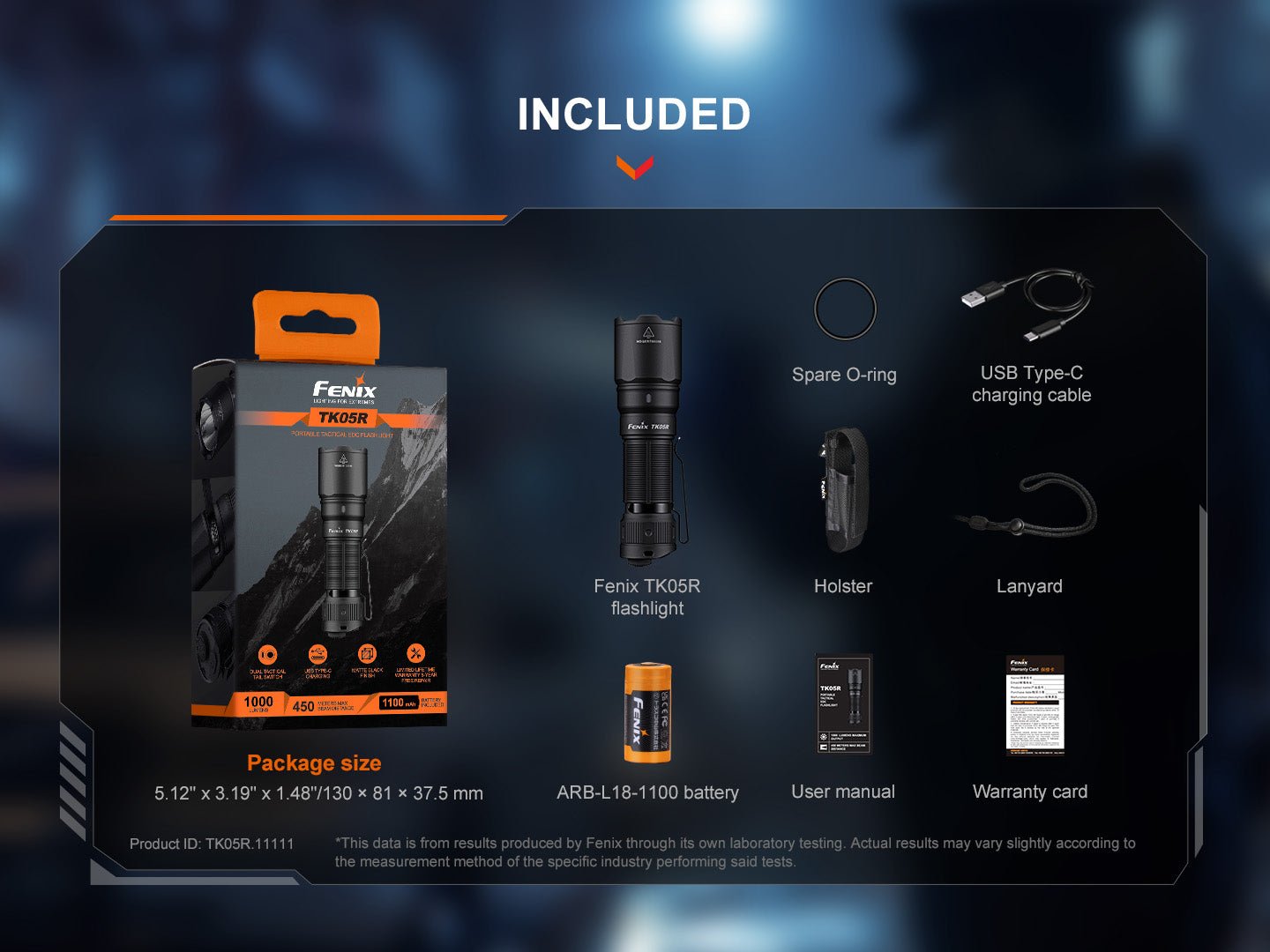 Fenix TK05R Compact Tactical EDC Flashlight - Energize Trek