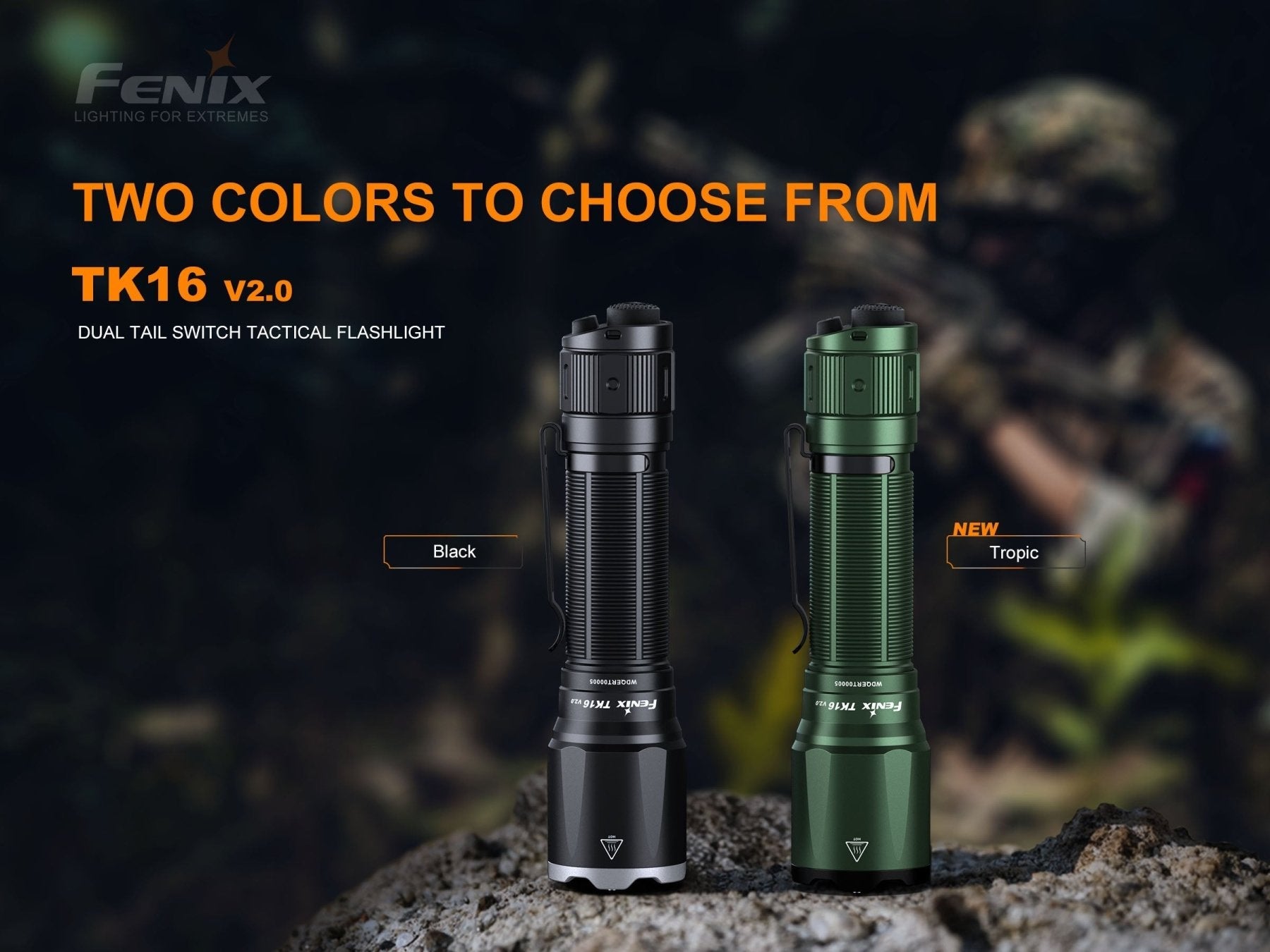 Fenix TK16 V2.0 Tactical Flashlight - 3100 Lumens - Energize Trek
