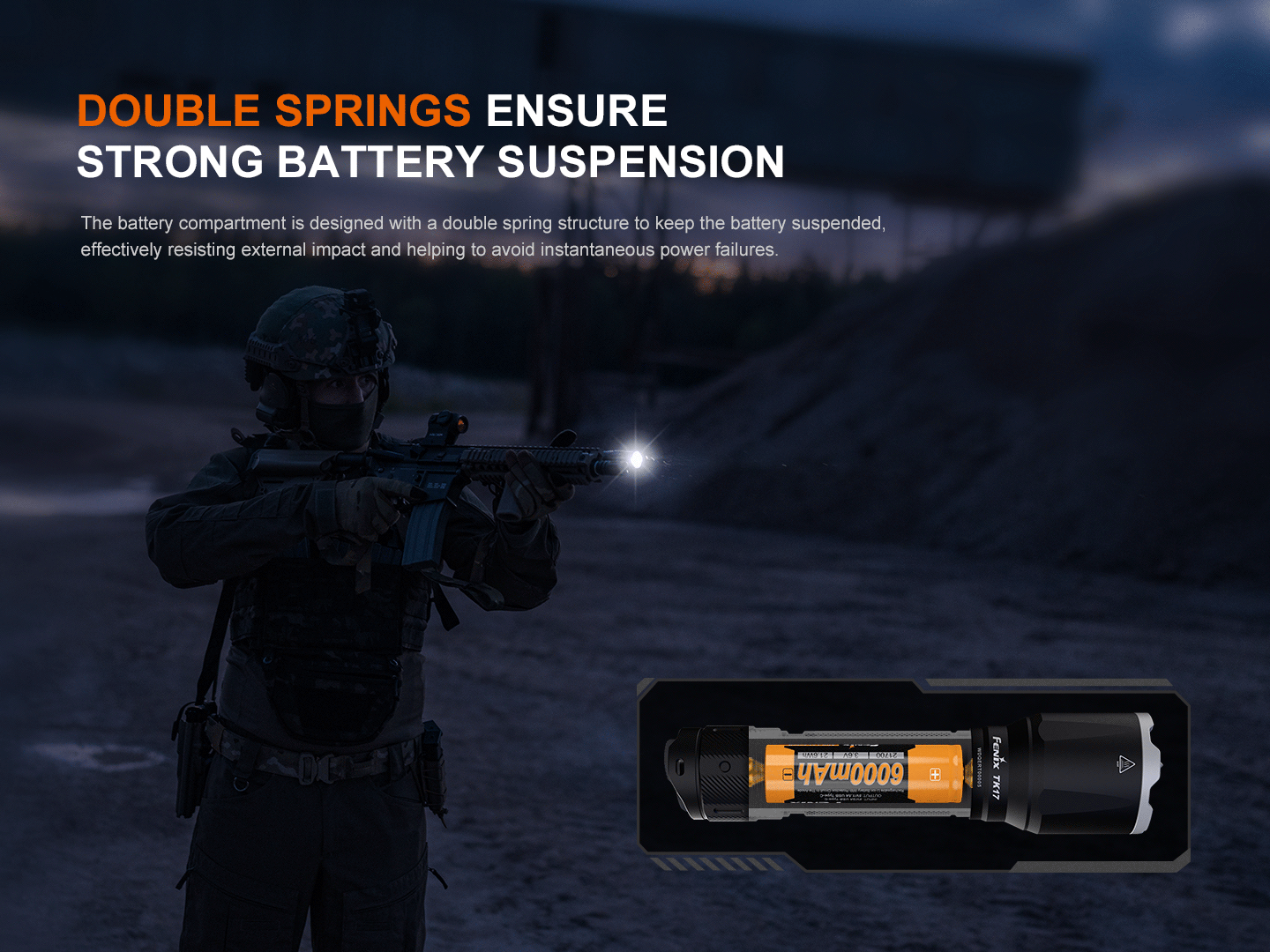 Fenix TK17 Dual Switch Tactical Flashlight - Energize Trek