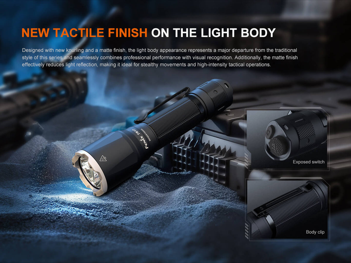 Fenix TK17 Dual Switch Tactical Flashlight - Energize Trek