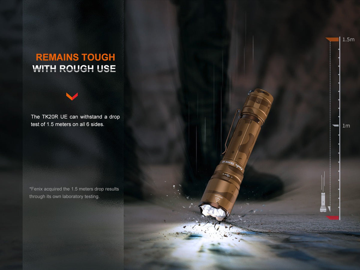 Fenix TK20R UE Tactical LED Flashlight - 2800 Lumens - Energize Trek