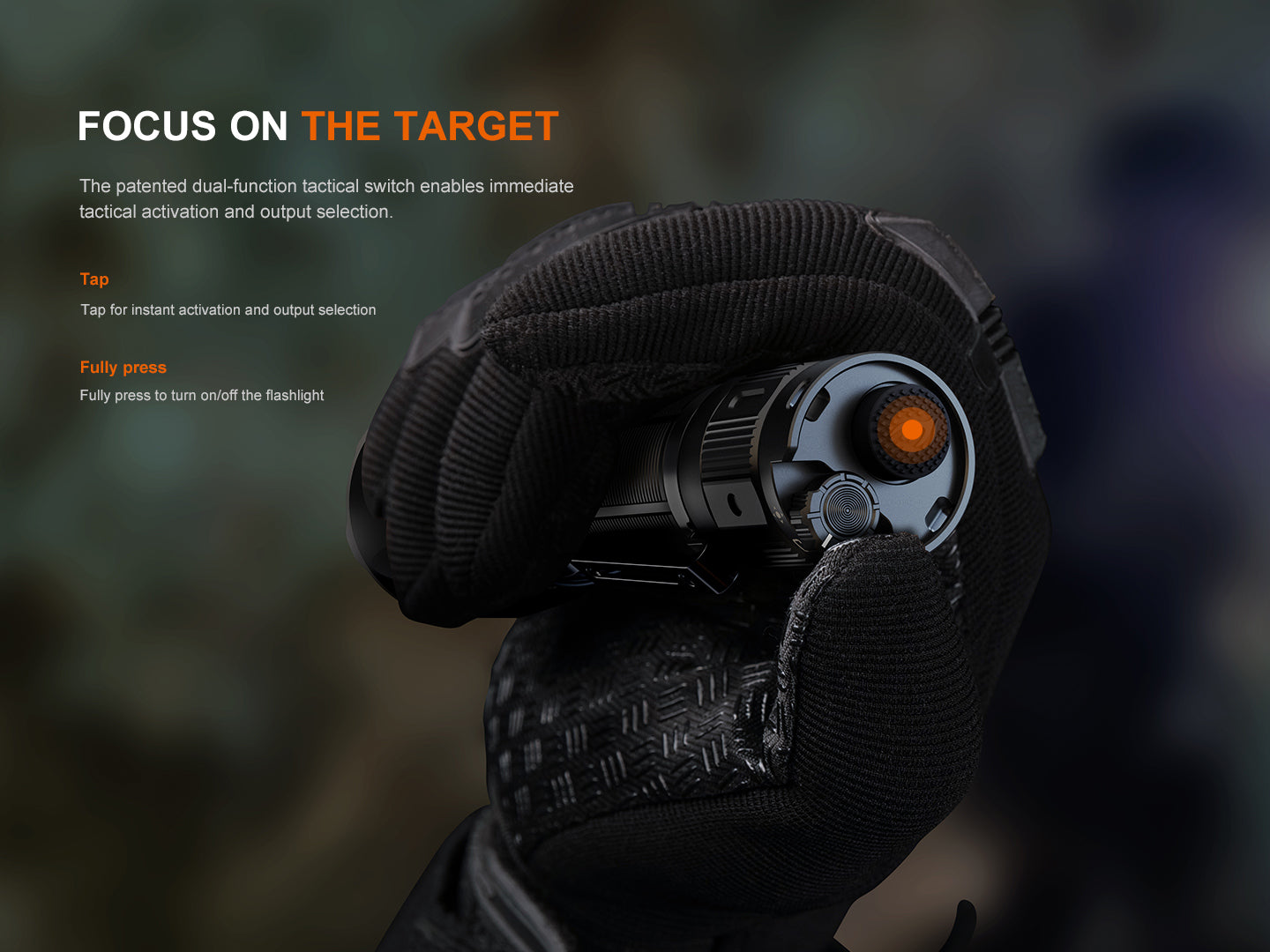 Fenix TK22R Rechargeable Tactical & Duty Flashlight - Energize Trek