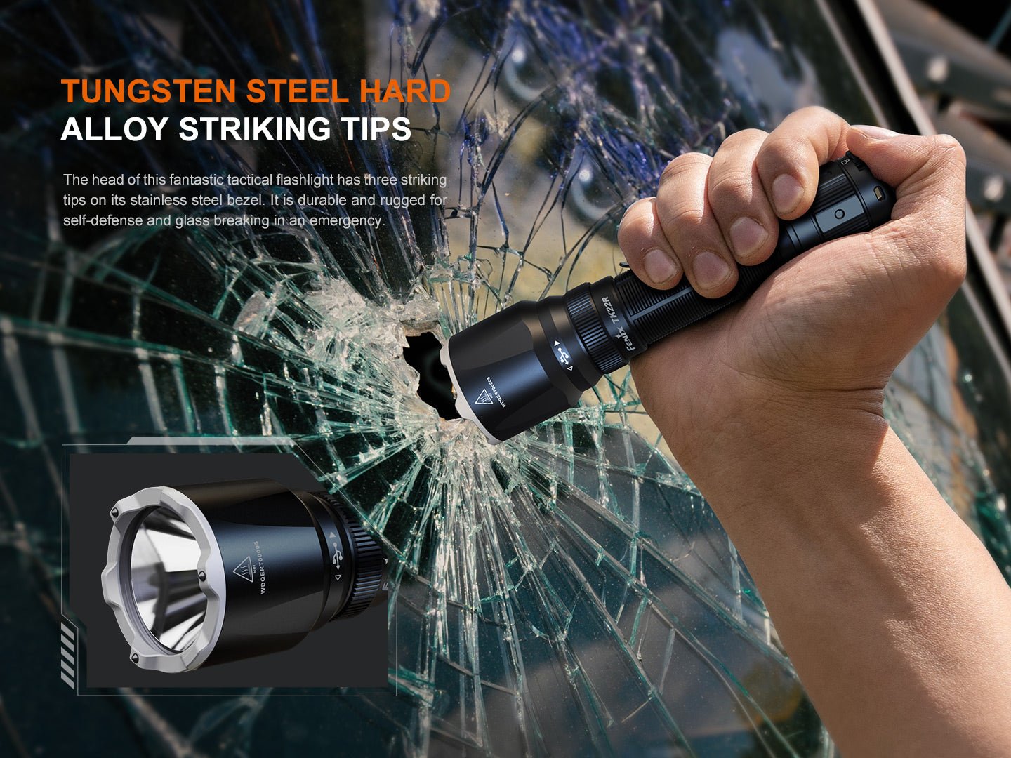 Fenix TK22R Rechargeable Tactical & Duty Flashlight - Energize Trek
