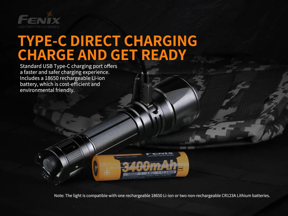 Fenix TK26R Tactical LED Flashlight - 1500 Lumens - Energize Trek