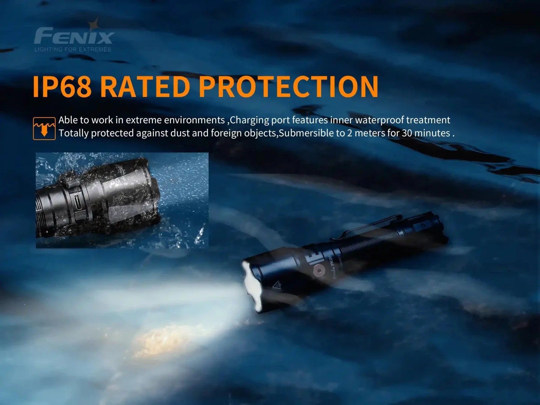 Fenix TK26R Tactical LED Flashlight - 1500 Lumens - Energize Trek