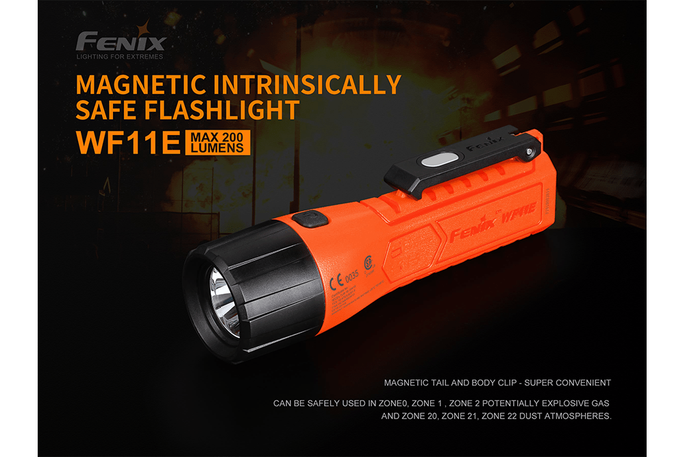 Fenix WF11E Intrinsically Safe Flashlight - Energize Trek
