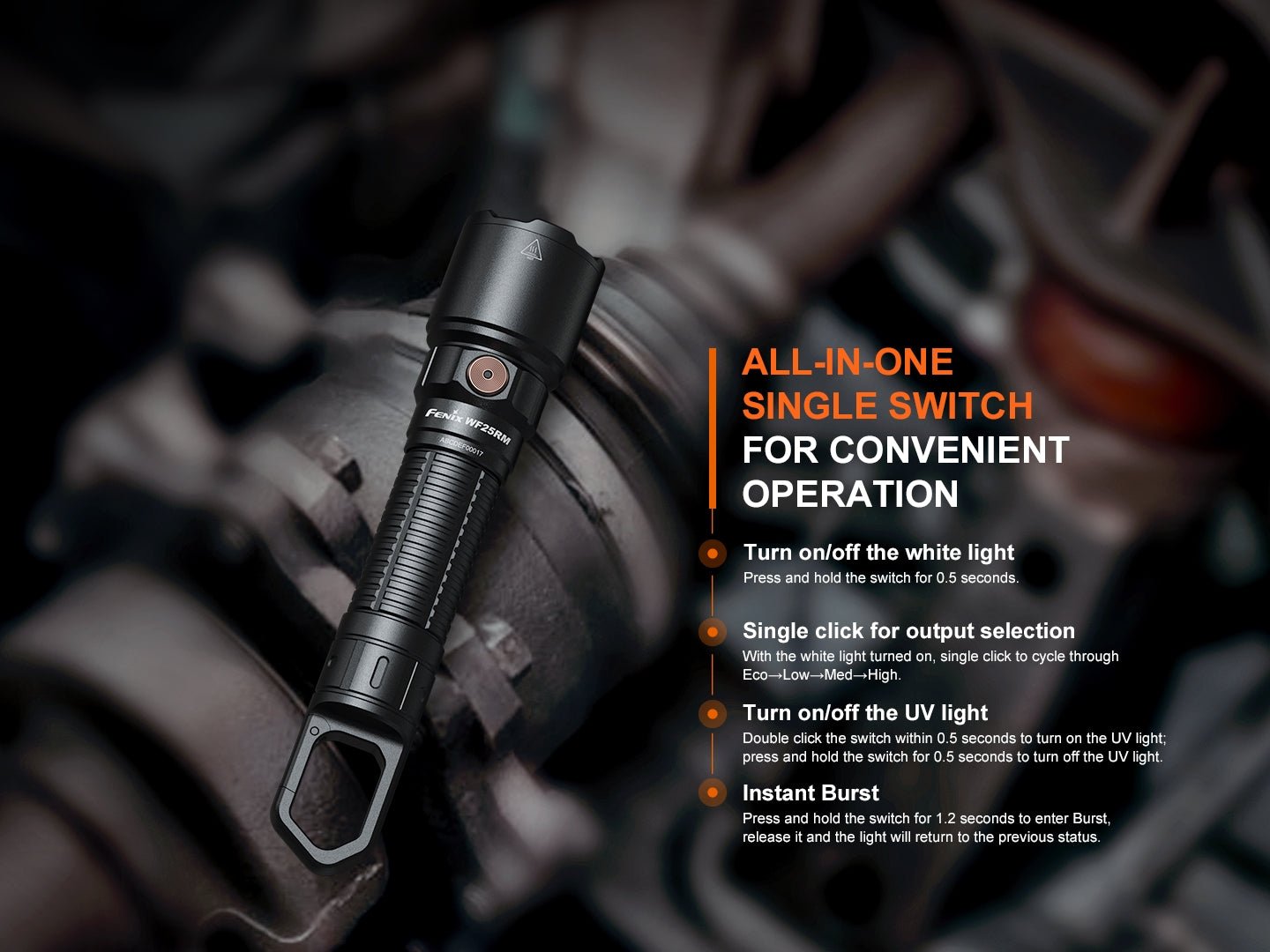 Fenix WF25RM Multifunctional Cradle Charging Duty Light - Energize Trek