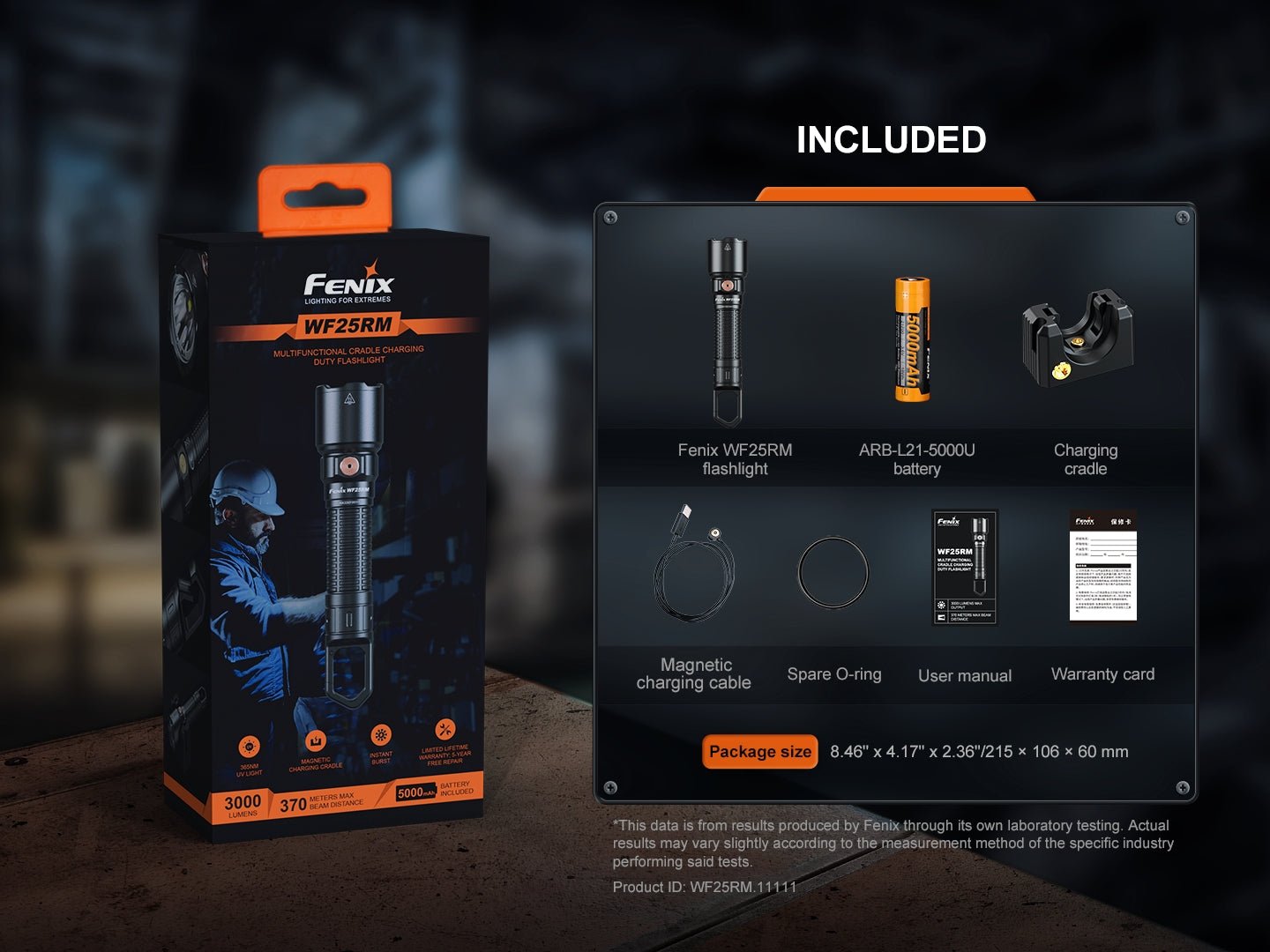 Fenix WF25RM Multifunctional Cradle Charging Duty Light - Energize Trek