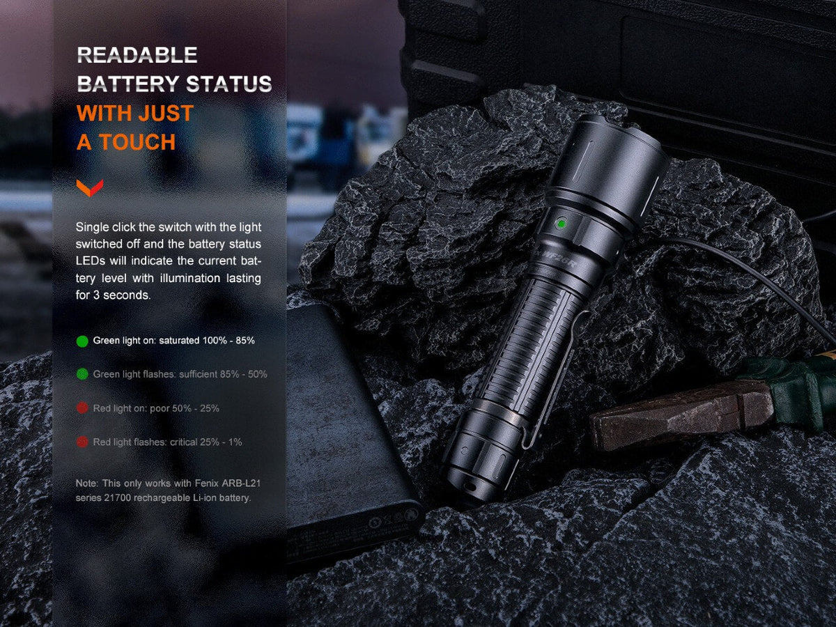 Fenix WF26R Cradle Charging LED Work Flashlight - Energize Trek