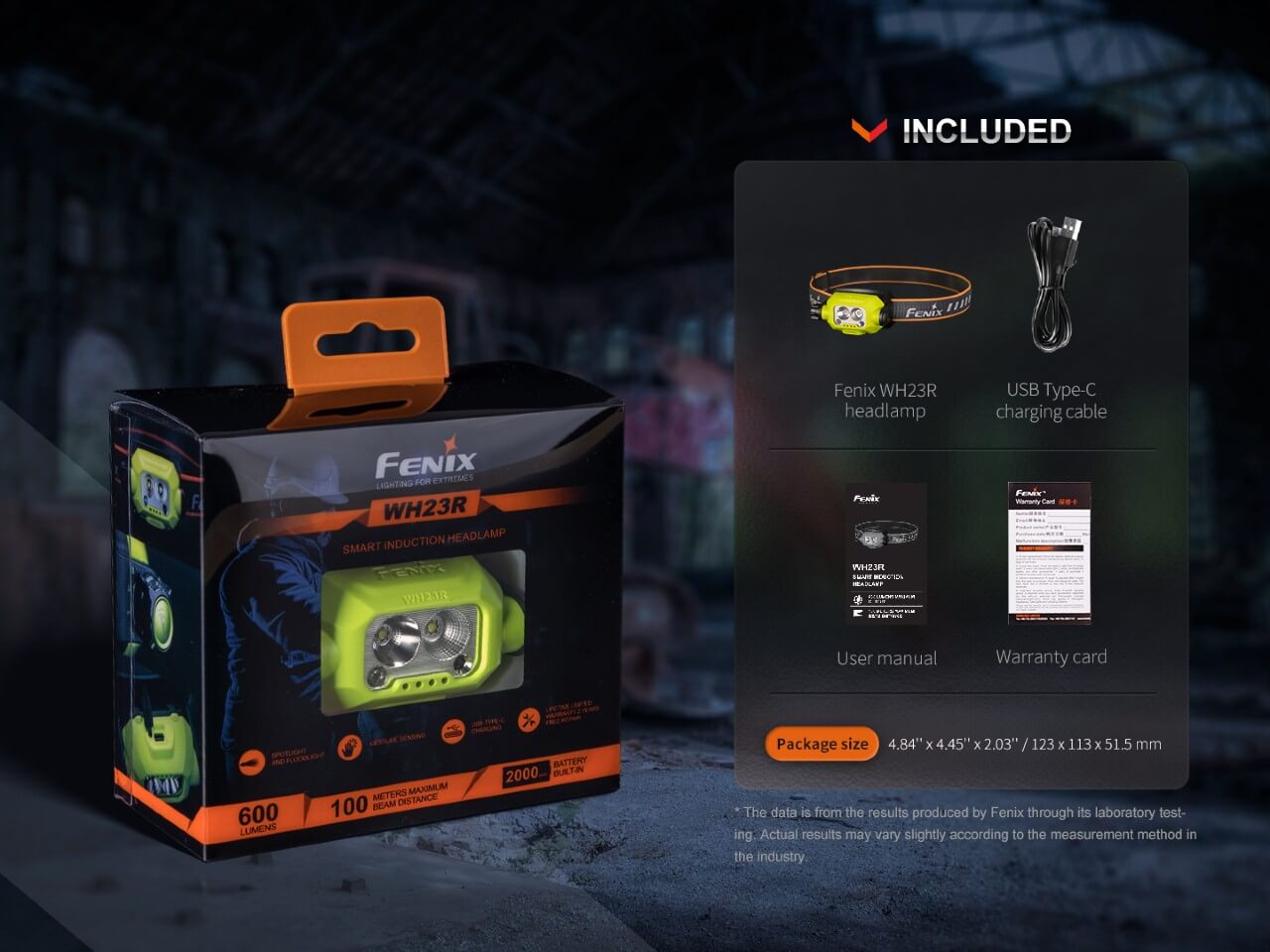 Fenix WH23R Gesture Sensing Industrial LED Headlamp - Energize Trek