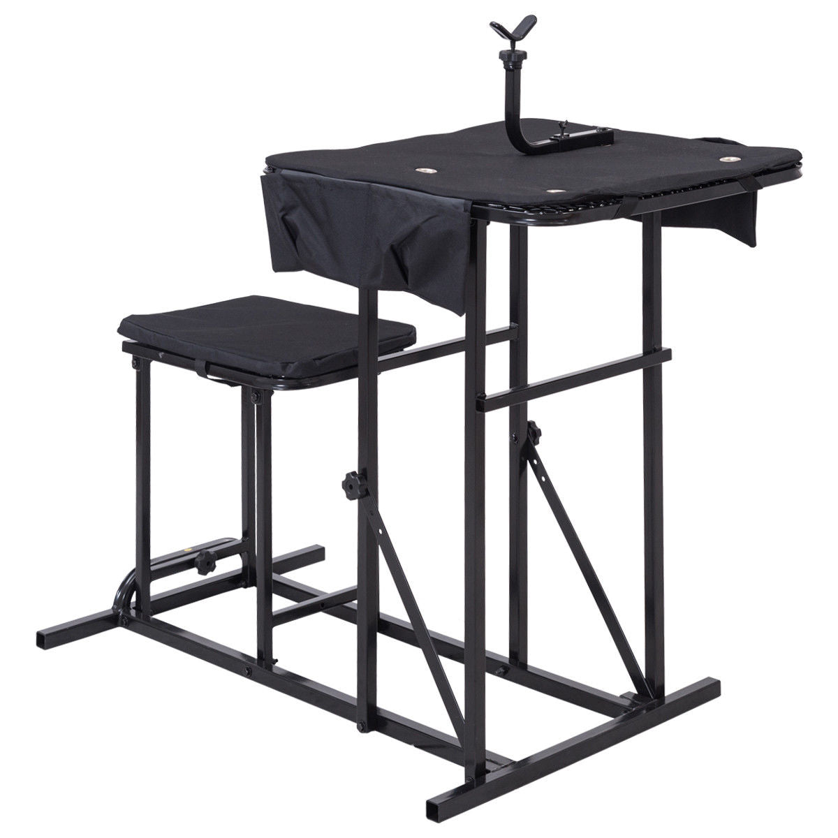 Foldable Shooting Bench with Adjustable Height Table - Energize Trek