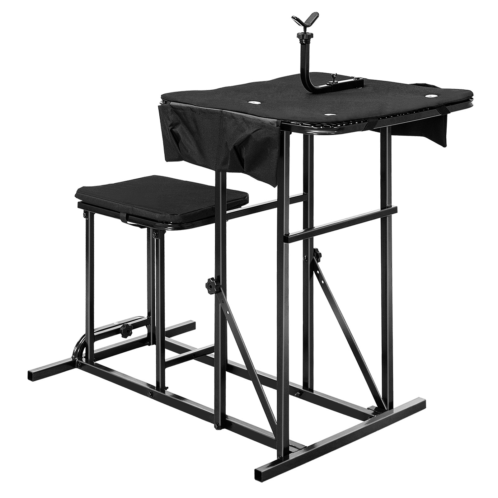 Foldable Shooting Bench with Adjustable Height Table - Energize Trek